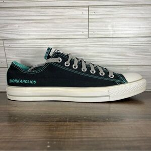 Converse All Star Low Black Green Shoes - Men’s 11 - Women’s 13